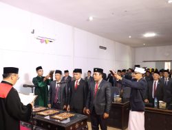 Sah…Pengucapan Sumpah/Janji Pimpinan DPRD Kabupaten Lombok Utara Masa Jabatan 2024-2029