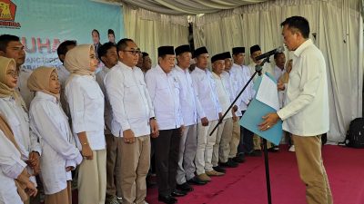 Sudirsah Sujanto Resmi Jadi Ketua DPC Gerindra KLU Dikukuhkan, Djohan Sjamsu sebagai Dewan Penasihat,