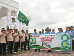 Jalan Sehat Kerukunan HAB ke-80 Kemenag KLU Jadi Momentum Perkuat Persatuan Warga