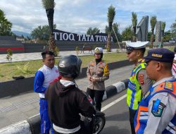 Dishub Lombok Utara Perkuat Edukasi Keselamatan Berlalu Lintas dalam Giat Ops Keselamatan Rinjani 2026