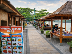 Bantuan Berugak dari Dispar KLU Percantik Wajah Pantai Impos